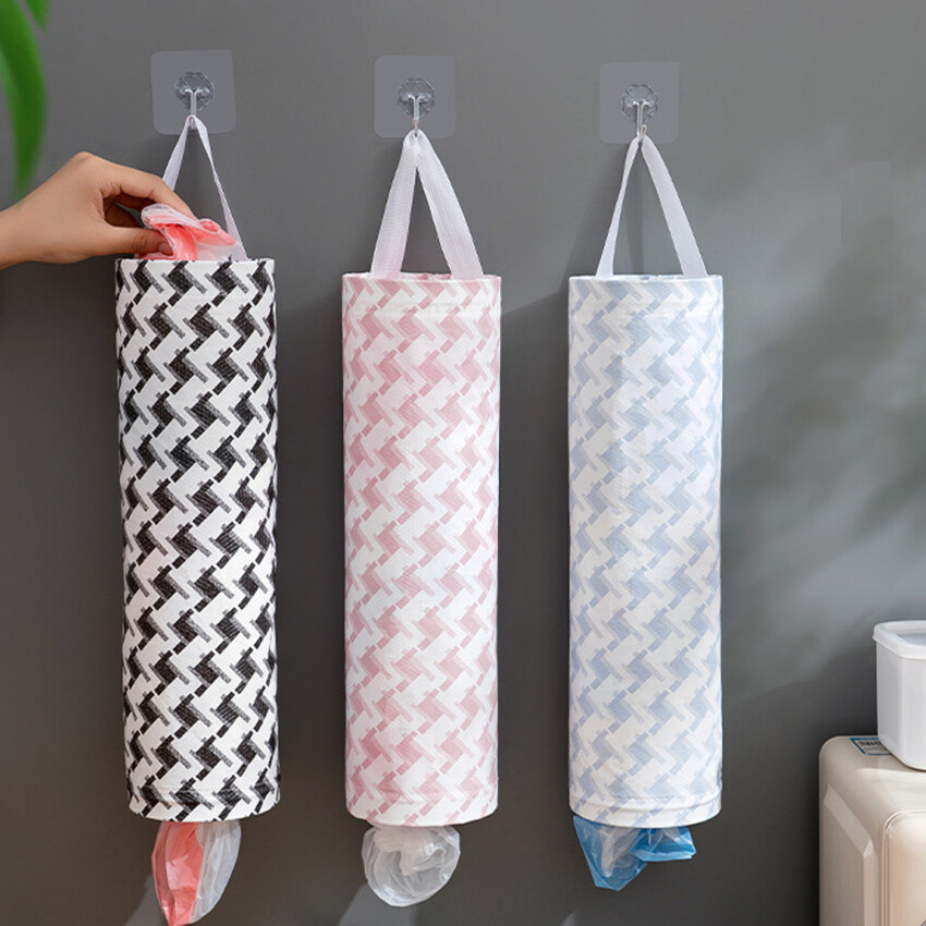 Túi Đựng Bằng Nhựa Lưới Có Móc, Túi Đựng Đồ Treo Túi Lưới Treo Có Thể Giặt Thoáng Khí Gấp Gọn Túi Đựng Rác Cho Nhà Bếp Túi Nhựa