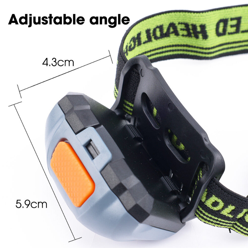 Portable Mini LED Headlamp 4 Modes Headlight Head Flashlights Lamp Light Hiking Camping Light for Fishing Riding Cycling