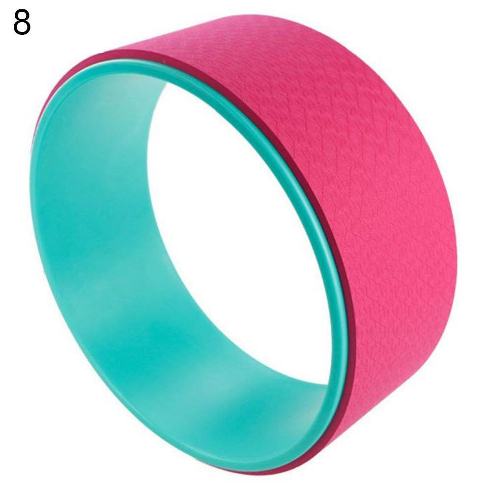 Honrane Yoga Pilates Circle Bodybuilding Gym Fitness Dance Training Wheel Workout Tool