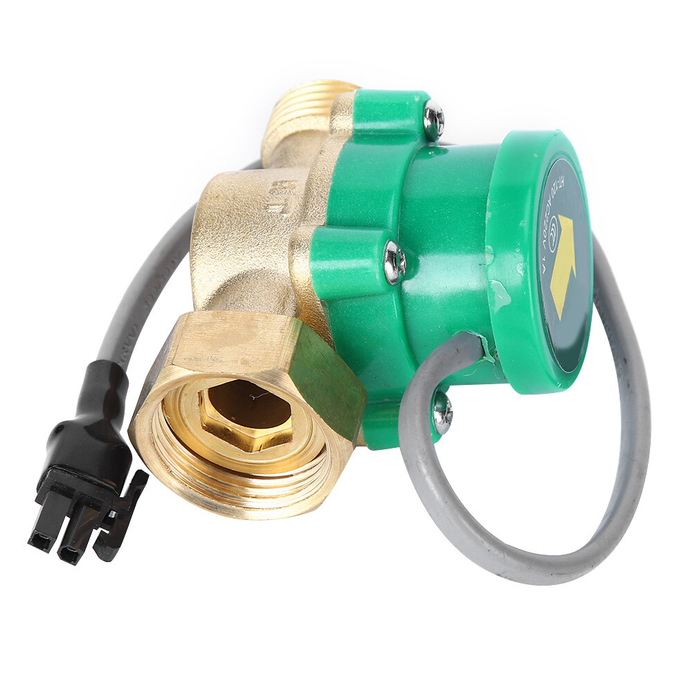 HT-120 Cảm Biến Lưu Lượng Máy Bơm Nước 6-4 AC220V Bơm Tăng Áp Đường Ống Công Tắc Dòng Chảy, G3/4"