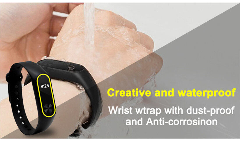 VUAERANG Double color silicone strap for miband 2 strap accessories replacement silicone wrist strap for xiaomi 2 smart bracelet