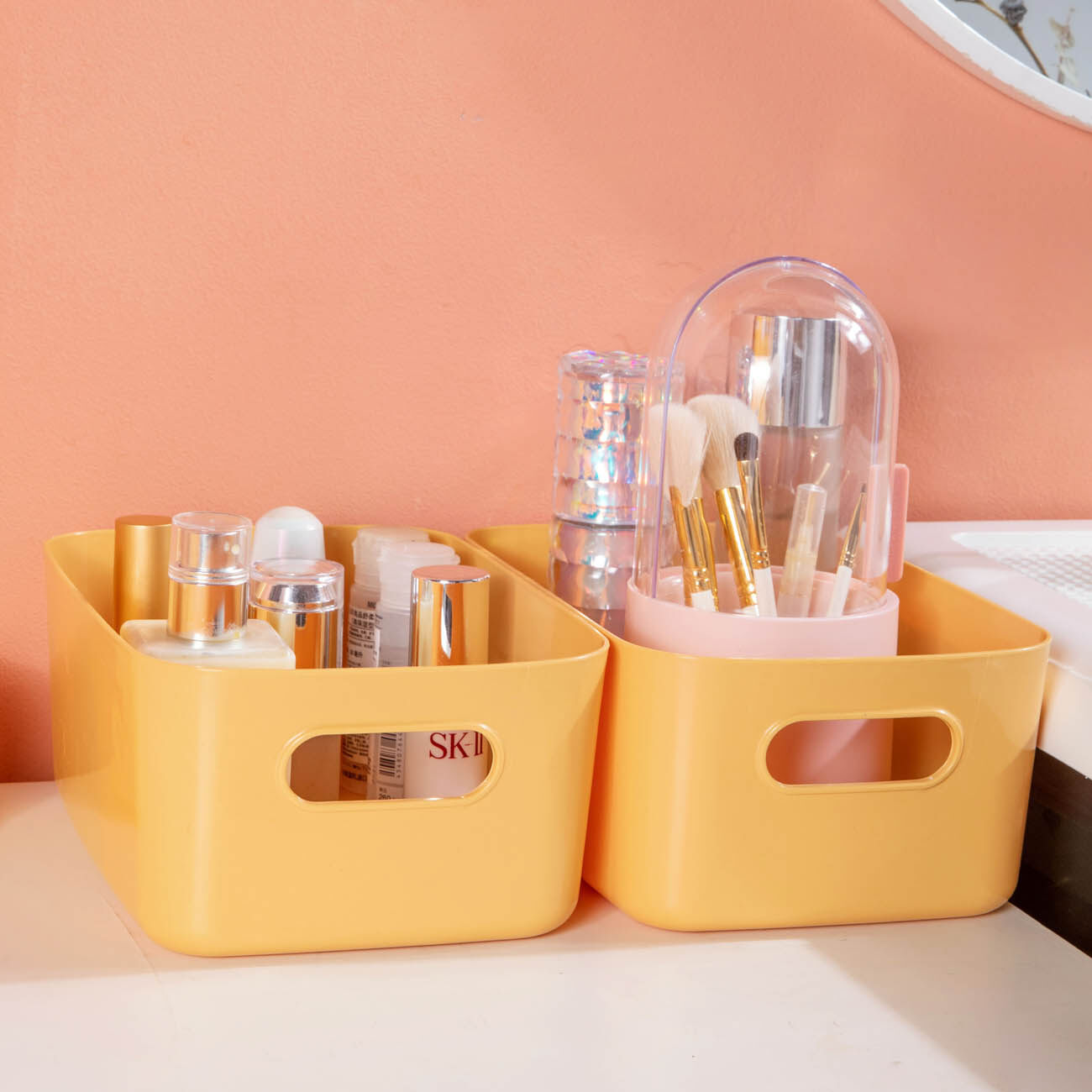 CNMF PP Multifunctional Durable High-Capacity Desktop Storage Box