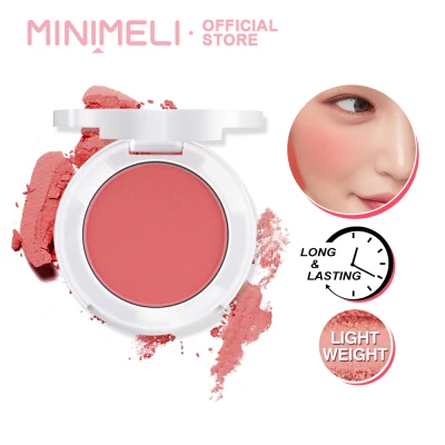 MINIMELI High-Pigmented Blush On Pressed Powder Blusher Smooth Cheek Face Makeup