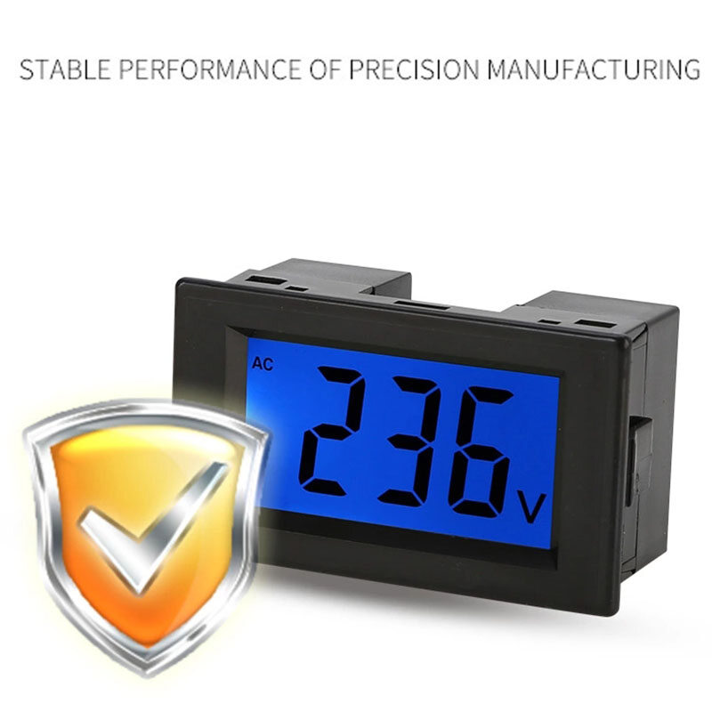 Dụng Cụ Đo Điện Xoay Chiều Màn Hình Kỹ Thuật Số LCD D85-120 Vôn Kế 2 Dây AC 80-500V