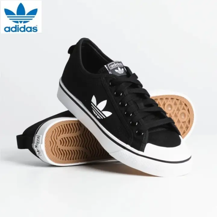 adidas nizza black and white womens