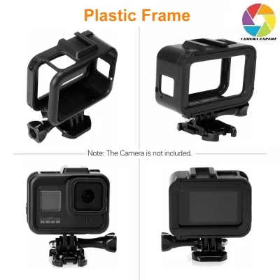 Plastic Protective Frame Case for GoPro Hero 8 Black Action Camera Border Cover Housing Mount Accessory
