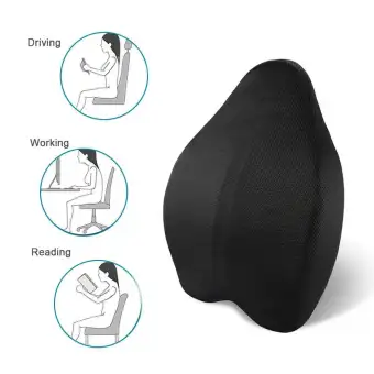 memory foam back support pillow