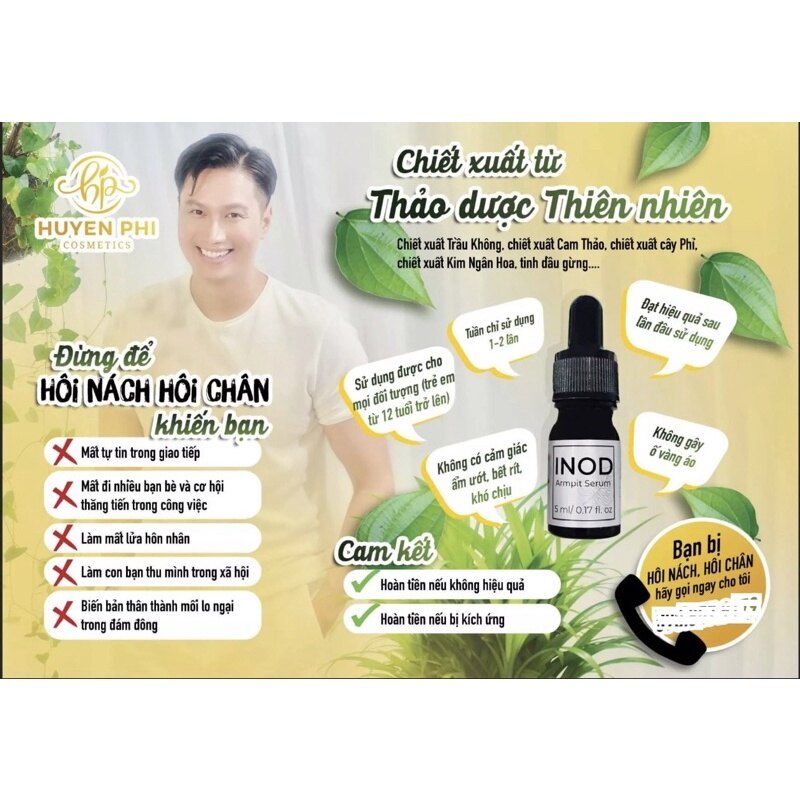 Serum INOD Hôi Nách Huyền Phi Chính Hãng - Serum inod khử mùi hôi chân