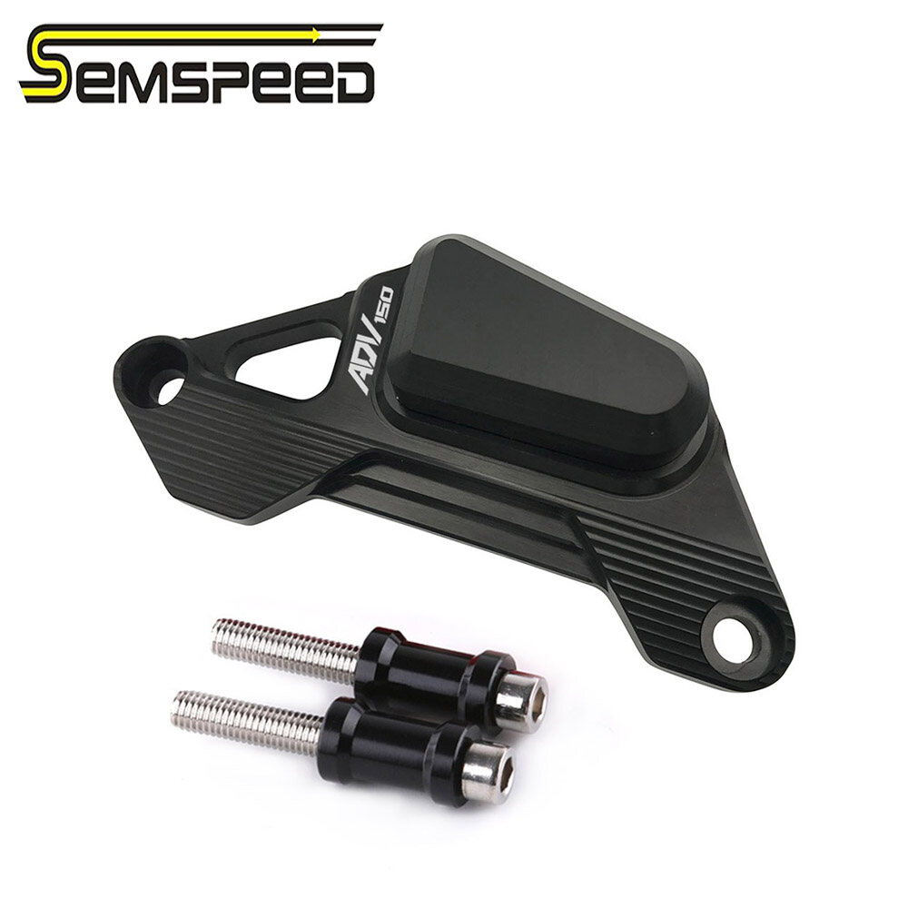 SEMSPEED Motorcycle Front Disc Brake Pump Cover Guard Caliper Protectors For Honda ADV150 ADV 150 2019-2020 2021 2022 2023