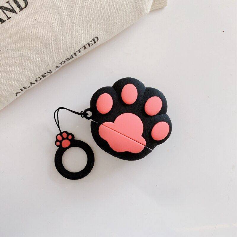 Cute 3D Design Cat Paw Wireless Bluetooth Headset Protective Case for Apple Airpods 3 Soft Silicone Shockproof Cover for Airpods Pro 2 1 Charging Box Accessories