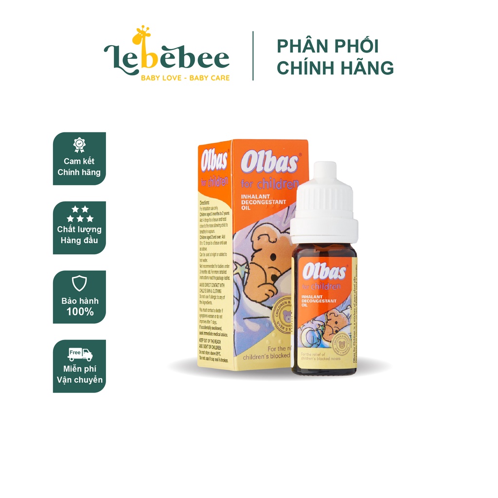 Tinh Dầu Olbas Xông Mũi Ngạt Cho Bé Từ 3 Tháng (12ml)