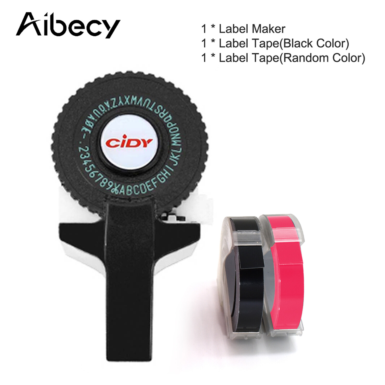 Miễn Phí 2 Cuộn Nhãn Dán Máy In Nhãn Thủ Công Di Động Mini Máy In Nhãn Dập