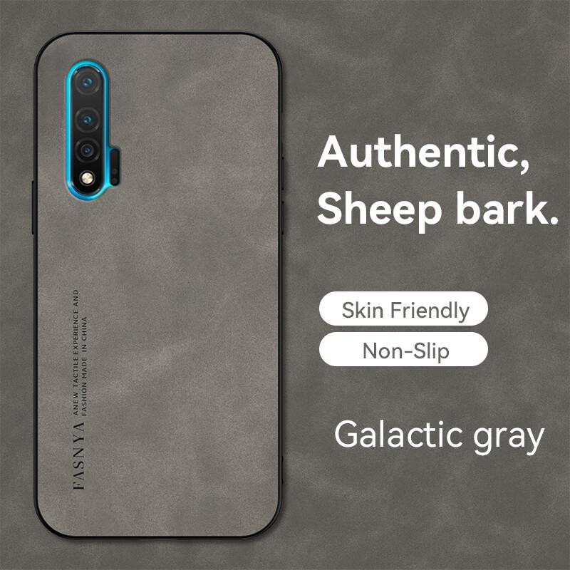 For Huawei Nova6 Case Luxury Leather Texture Shockproof Phone Cover Huawei Nova6SE TPU Soft Casing
