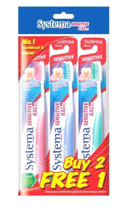 systema sensitive toothbrush
