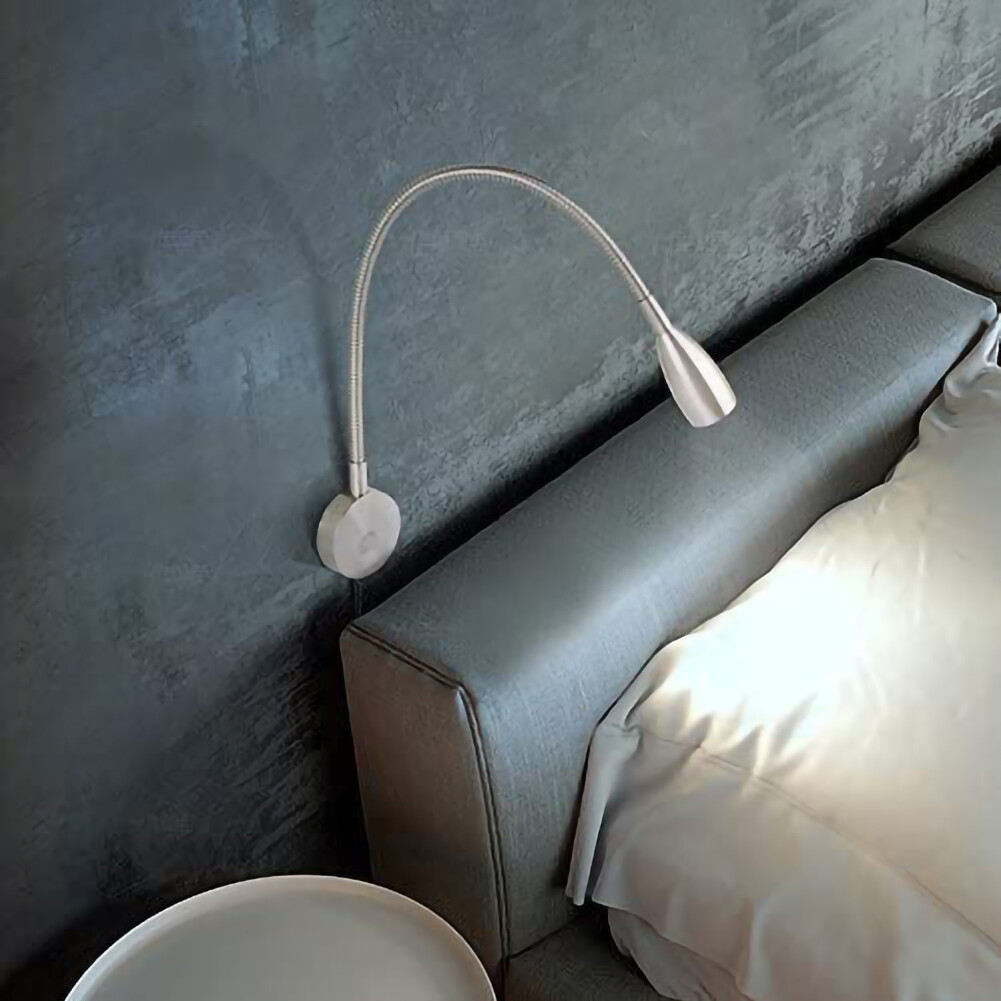 LED Flexible Gooseneck Spotlight 360 Degree Rotation Bedside Switch Lamp