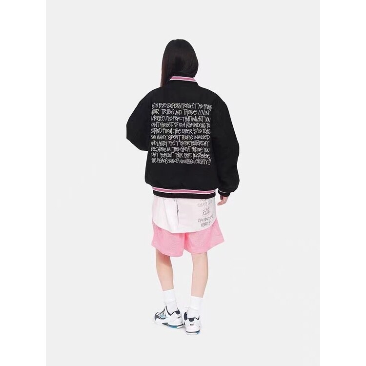 Stussy / S TALK MELTON VARSITY JACKET-