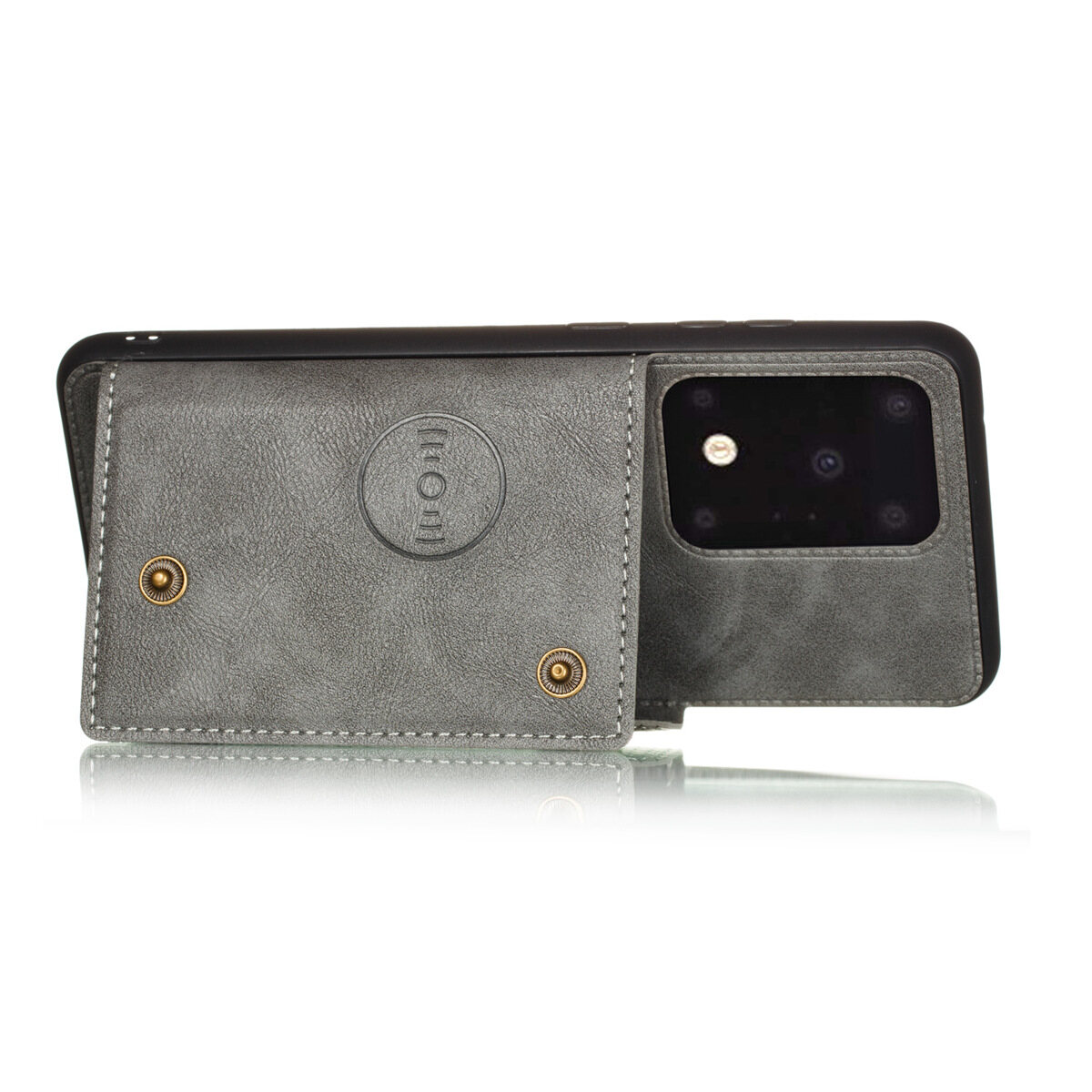 for Samsung S20+ S20 Plus Ultra S20FE Leather Case Multiple Folio Flip Cover Wallet Back Case Shell, can work with Car Mount, Hidden ID Credit Card Slot Holder, Retro Metal Button Clasp, Stand Support