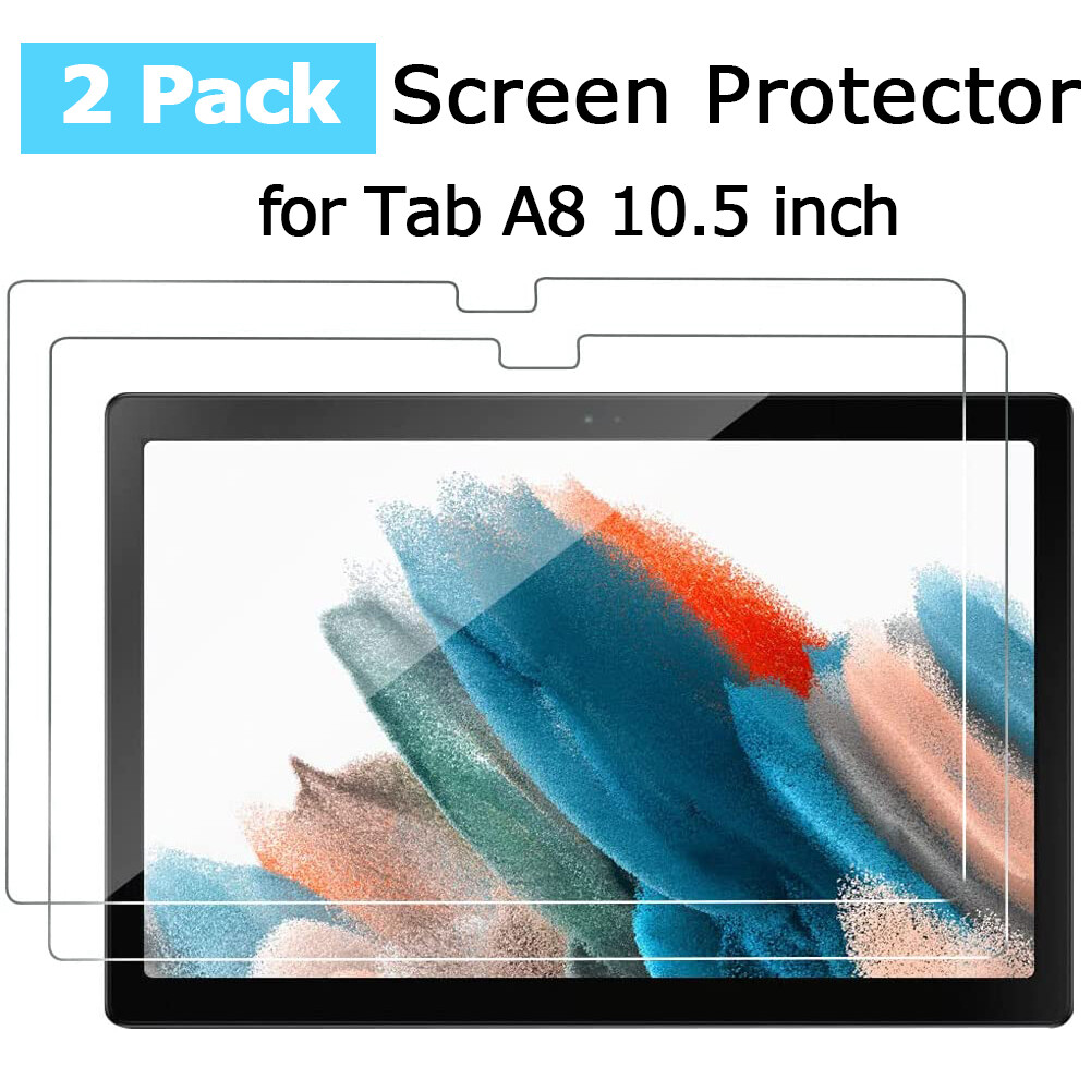 Screen Protector for Samsung Galaxy Tab A9 Plus/Tab A9/Tab A8,［2 Packs］Anti-Scratch 9H Hardness HD Clear Tempered Glass Film for Galaxy Tab A8 2022/Tab A7/Tab A7 Lite/Tab S6 Lite/Tab S7 11 inch