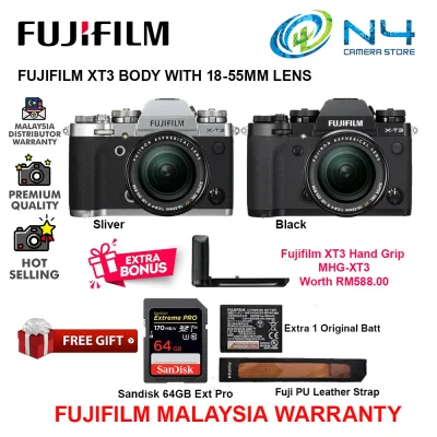 Fujifilm Mirrorless Camera X-T3 / XT3 XF18-55mm with Kit Lens (100% Fujifilm Malaysia Warranty)