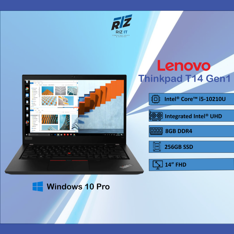 LENOVO THINKPAD T14 GEN 1-(i5-10210U/8GB D4/256GB SSD/INTEL UHD/14/W10) Malaysia