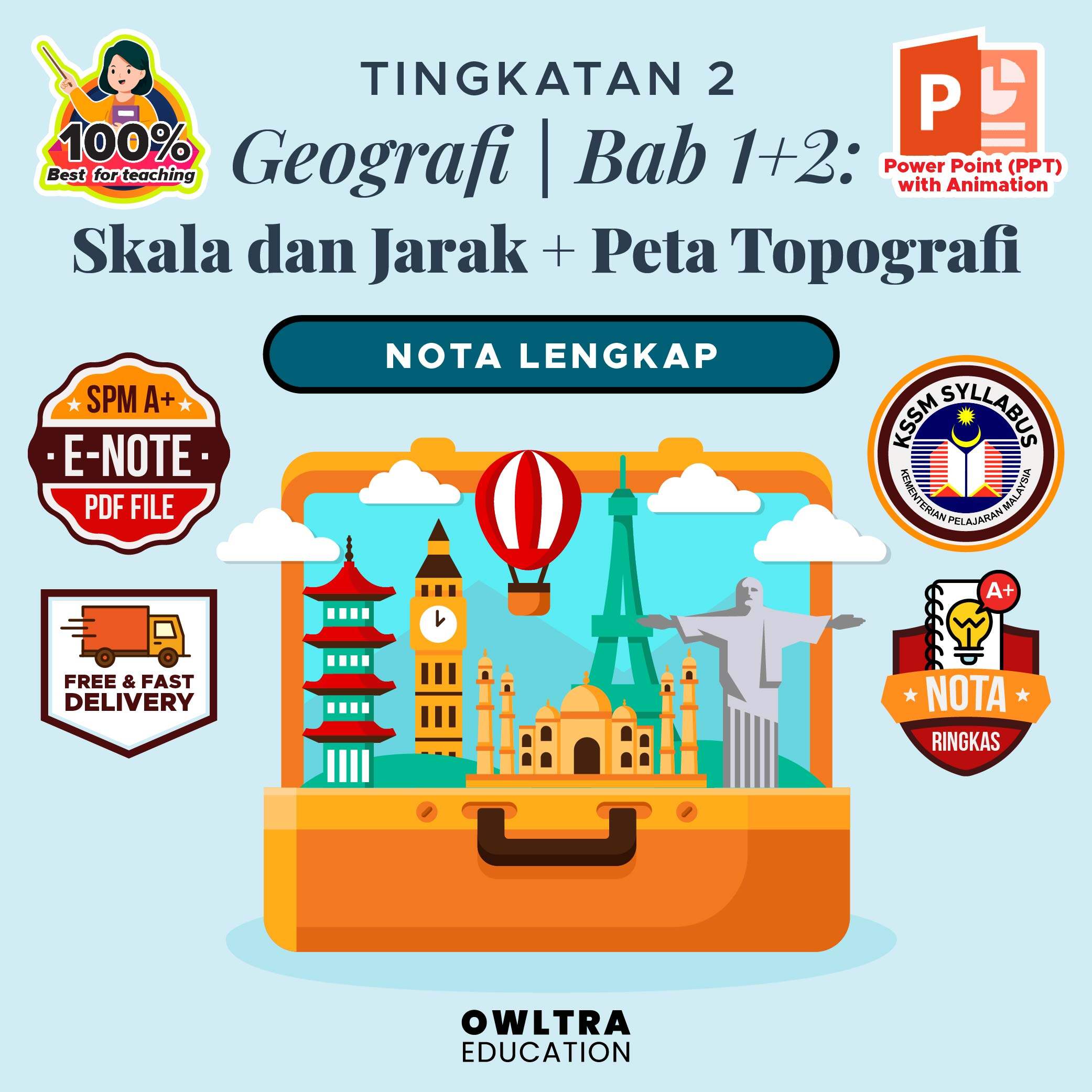 No Delivery Fee Nota Geografi Tingkatan Pt Kssm Buku Rujukan Ppt Animation E Note Lazada