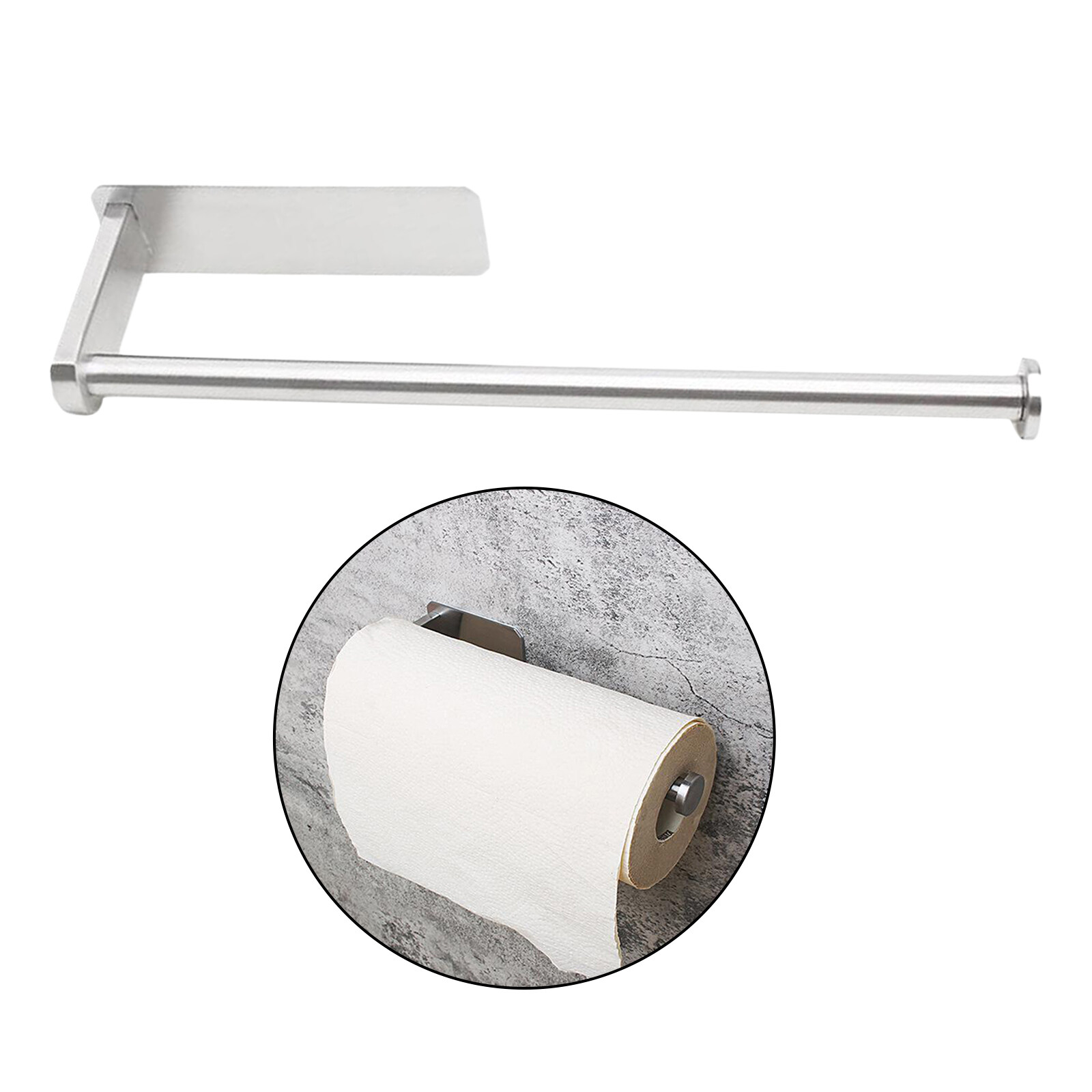 No Pattern Fityle Minimalist Style Stainless Toilet Bathroom Living Room Tissue Napkin Holder