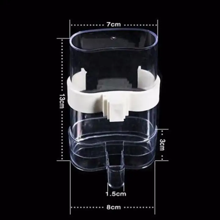 Bokali Pet Bird Automatic Cage Water Feeder Parrot Cockatiel Food