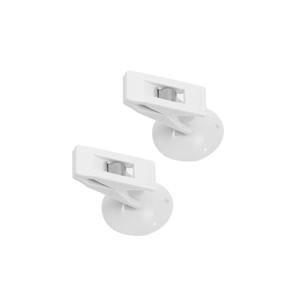 2Pcs Car Interior Window Suction Cup Storage Clip Plastic Removable Holder For Sunshade Curtain Towel Ticket