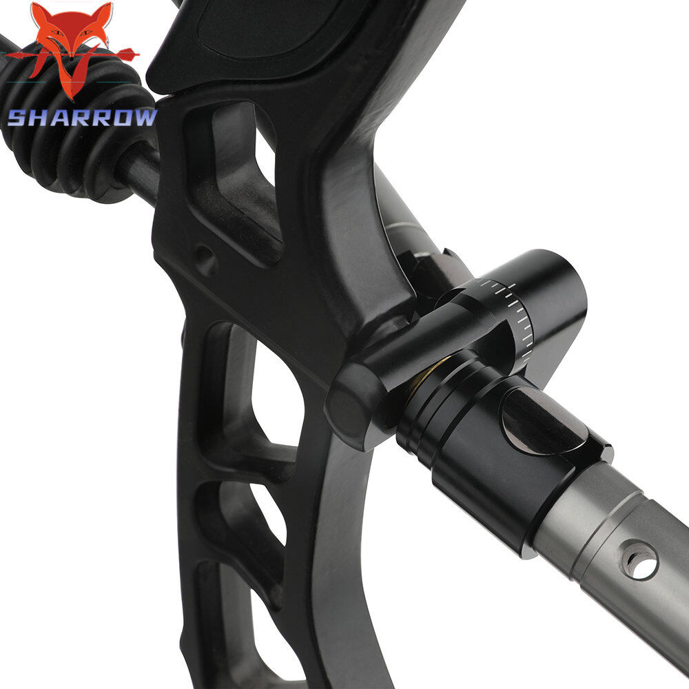 Compound Bow V Bar Balance Rod Stabilizer Precise Angle Adjustable Adapter Shock Absorption