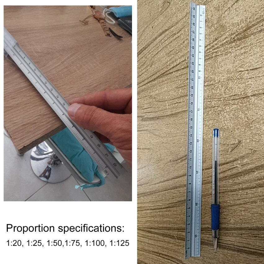 【Còn Hàng + Chất Lượng Cao】thước Vẽ Kỹ Thuật Xây Dựng Cân Tam Giác Hợp Kim Nhôm 30 Cm