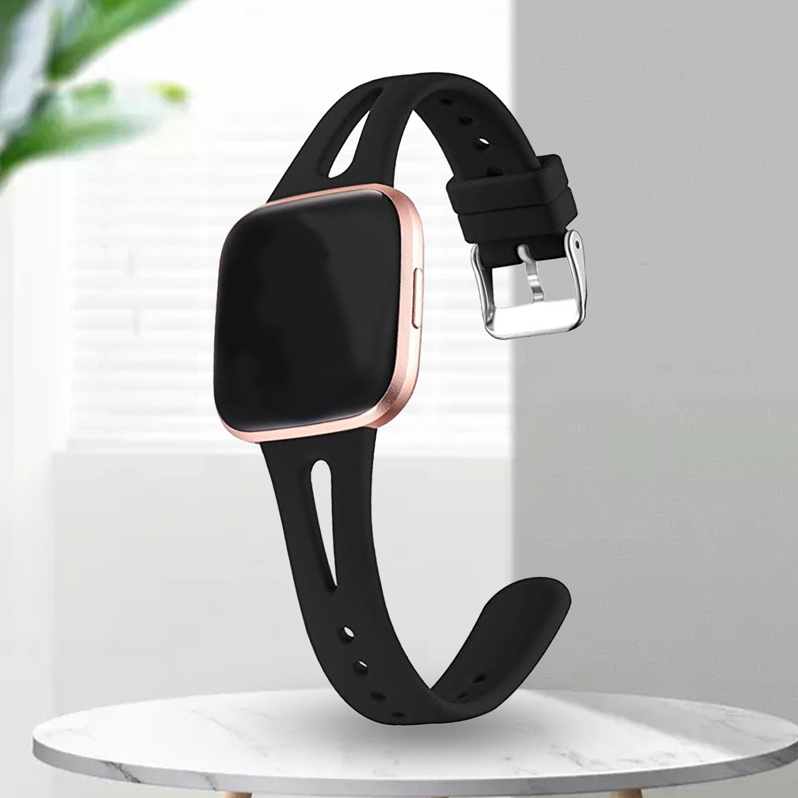 Watch Band Slim Waterproof 14mm Smart Watch Wrist Strap Replacement for Fitbit Versa2/Versa Lite/Versa
