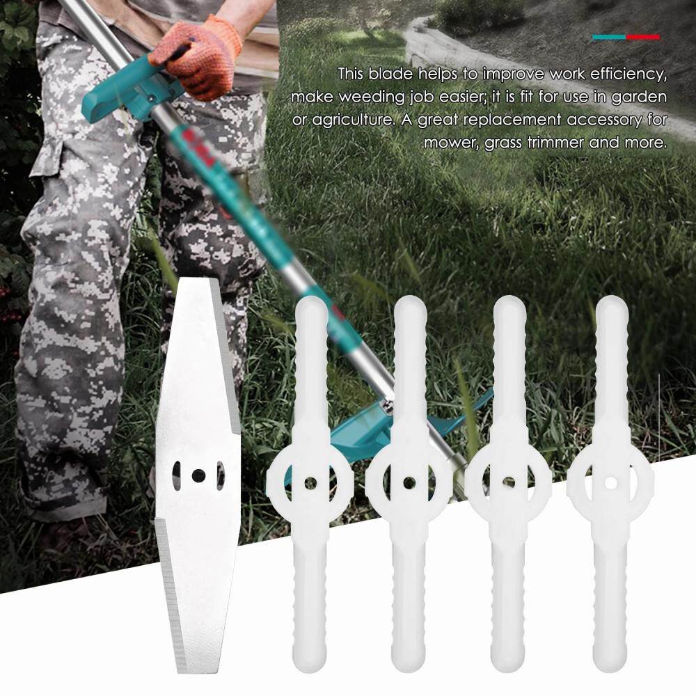 【Ready stock】Electric Lawn Mower Accessories Lawn Mower Blade 1 Metal Blade + 4 Plastic Blades