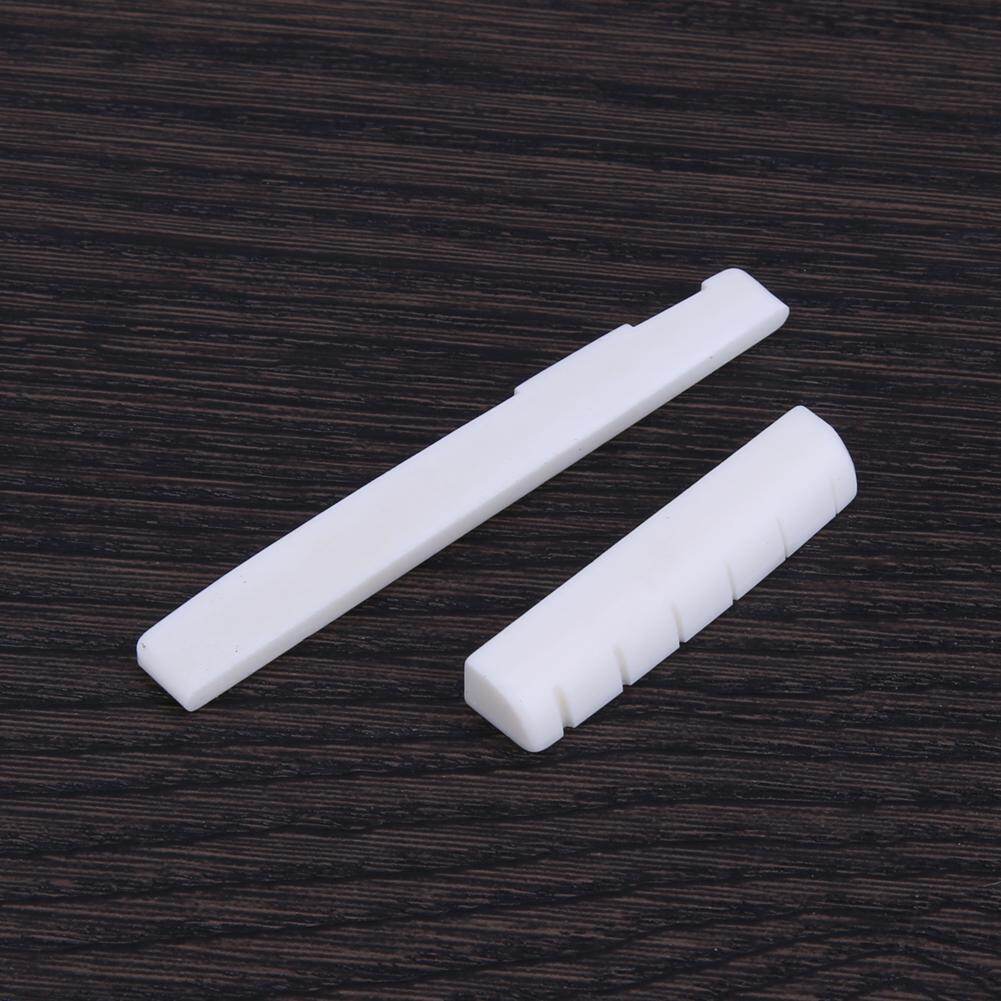 Buffalo Bone Guitar Bridge Nut Yên Cho 6 Dây Guitar Cổ Điển Trắng EDD2