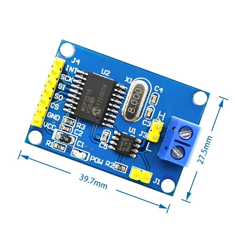 MCP2515 CAN Bus Module TJA1050 Nhận SPI Cho Bộ Điều Khiển ARM 51 MCU
