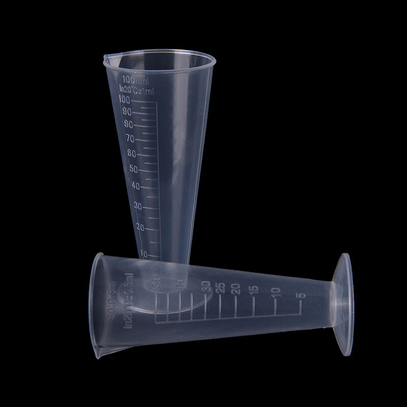 Graceful 50ml 100ml Transparent cup scale Plastic measuring cup Measuring Tools NEW,
