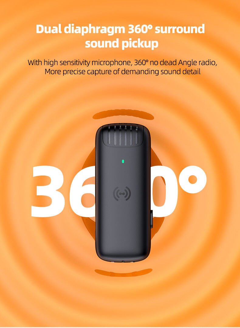 Micro Lavalier Không Dây Chuyên Nghiệp J10 Micro Ve Áo Mini Để Ghi Âm Youtube Vlog Live