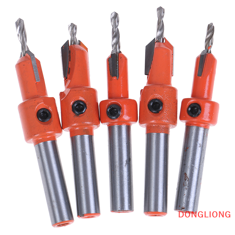 DONGLIONG Countersink Drill Bit Woodworking Screws Chamfering Wood Hole Drills Bit