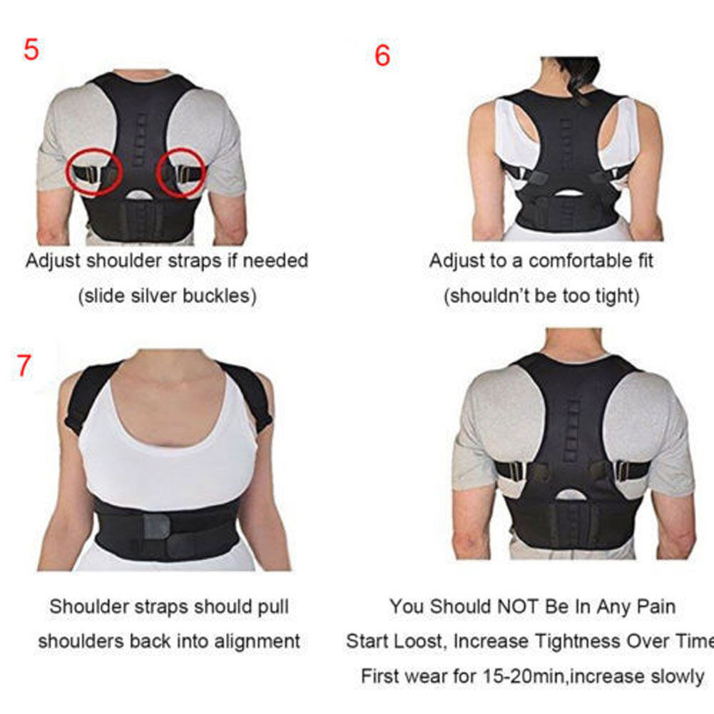 KM®Dụng Cụ Chỉnh Tư Thế Trị Liệu Từ Tính Đai Hỗ Trợ Vai Nẹp Giảm Đau Lưng Toàn Thân