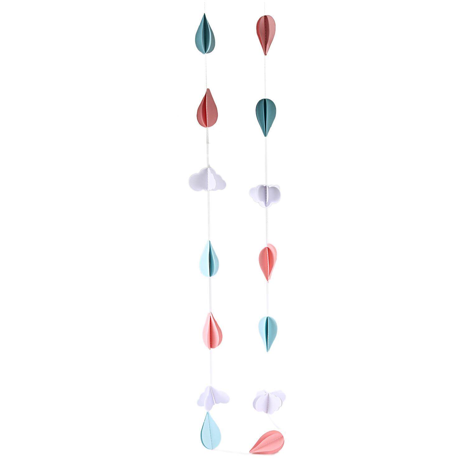 Birthday Party Decoration Cloud Water Drop Three-Dimensional Paper Pull Flower By Starnet Store.