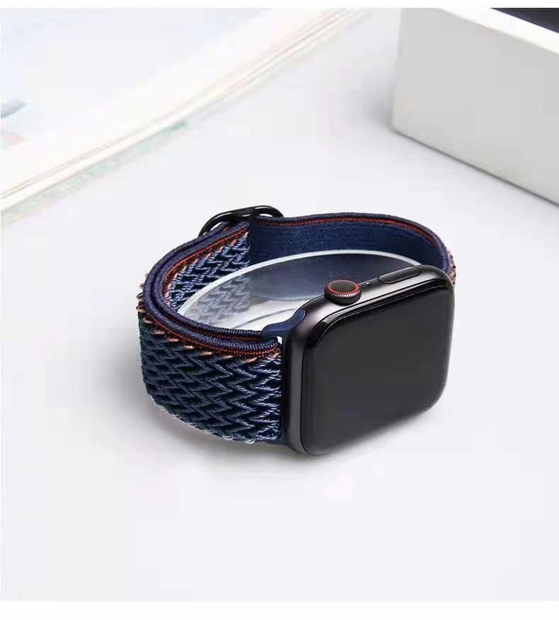 Nylon Strap for apple Watch Ultra 49mm 41mm 45mm 40mm 42mm 44mm Nylon Solo Loop Elastic Bracelet band for iwatch series 9 8 SE 6 5 4 3 Ultra