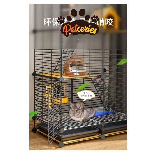 DIY Sugar Glider Cage Chinchilla Cage 加密铁网龙猫笼子蜜袋鼯笼子防