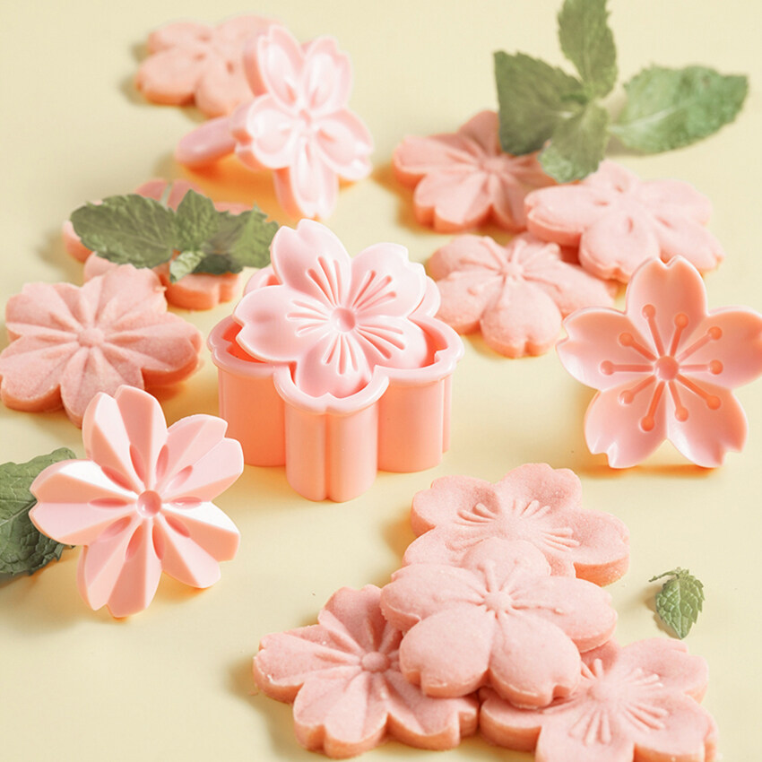 BÁO GIÁ Hinh Anh Dao Làm Bếp | Shopee Lazada Sendo Tiki mới nhất 18 5 Cái/bộ Tem Khuôn Bánh Quy Sakura Biscuit Khuôn Cutter Khuôn Hoa Anh Đào Màu Hồng, Khuôn Hoa Tự Làm Quyến Rũ Hình Hoa, Fondant Baking Công Cụ