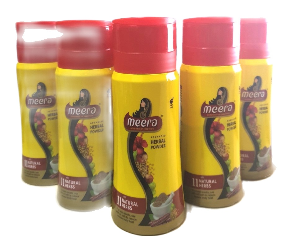 Meera Advanced Herbal Hair wash Powder With 11 Natural Herbs 120g | Lazada