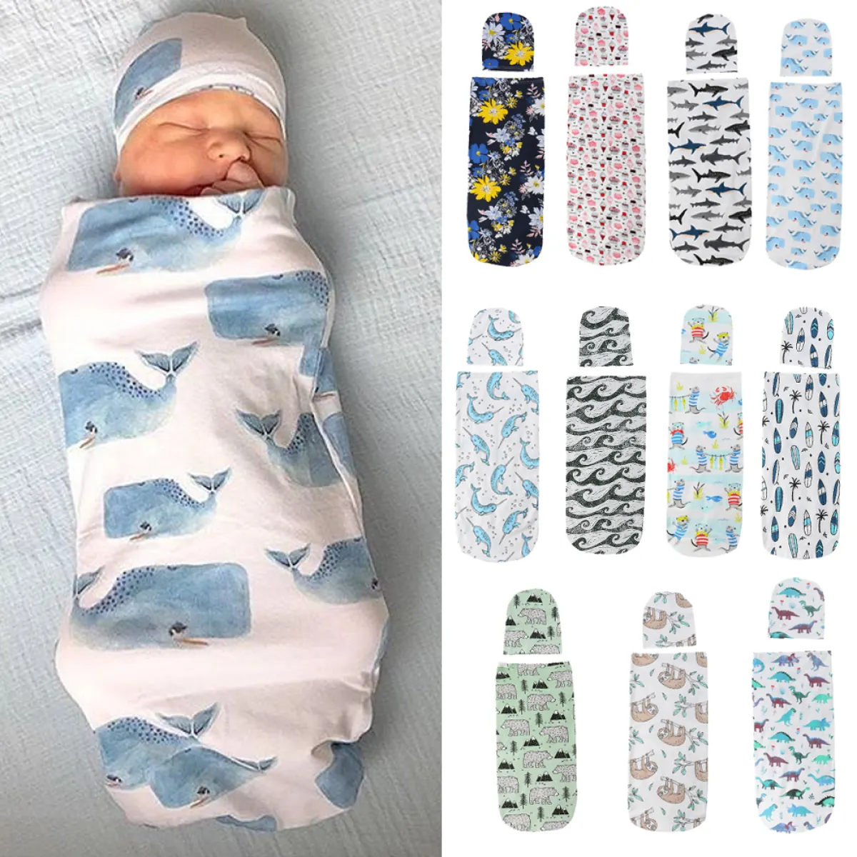 baby hooded swaddle blanket