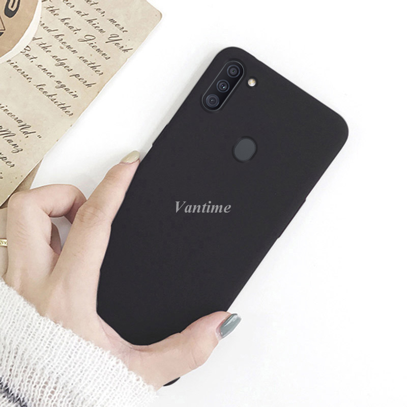 Ốp Vantime Cho Samsung Galaxy A11 Ốp Bảo Vệ Điện Thoại Nhám Siêu Mỏng Ốp Đá Sa Thạch Mềm
