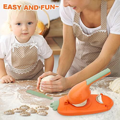 2 In 1 Dumpling Maker, Dumpling Skin Maker Dumpling Moulds, 2023 New Artifact Diy Dumpling Maker Machine, Manual Dumpling Dough Press Wrapper, Empanada Maker Press Household For Dumpling Making Tool
