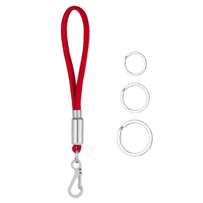 Multi-function Carabiner Clip Stainless Steel Keychain Buckles EDC Paracord Carabiner Portable Mini Spring Hook Keyring