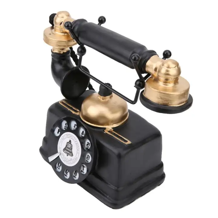Vintage Retro Antique Phone Wired Corded Landline Telephone Home Vintage Retro Antique Phone Wired