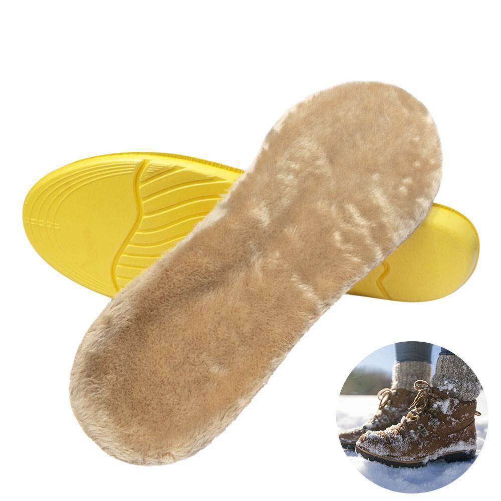Super Winter Warm Fleece Comfy Insoles 100/% Lambs Wool Shoe Inserts Full Size