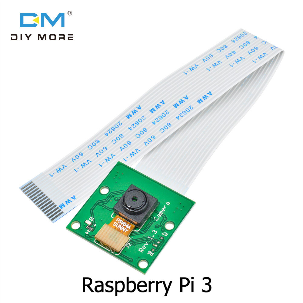diymore Raspberry Pi 3 B + Camera Mô-đun camera 5 MP OV5647 Tương thích với webcam Raspberry Pi 3 Model B + Plus / 3/2